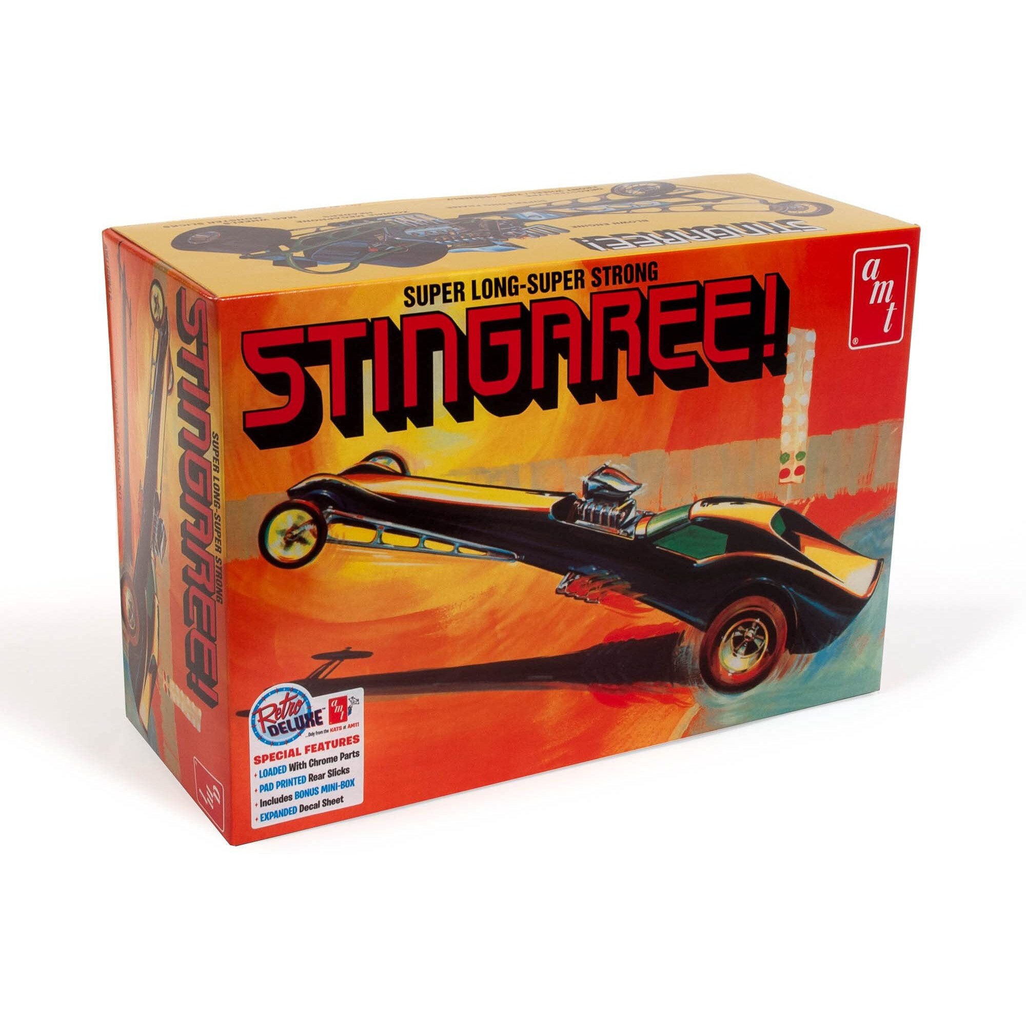 Skill 2 Model Kit Stingaree Custom Dragster 1/25 Scale Model by AMT