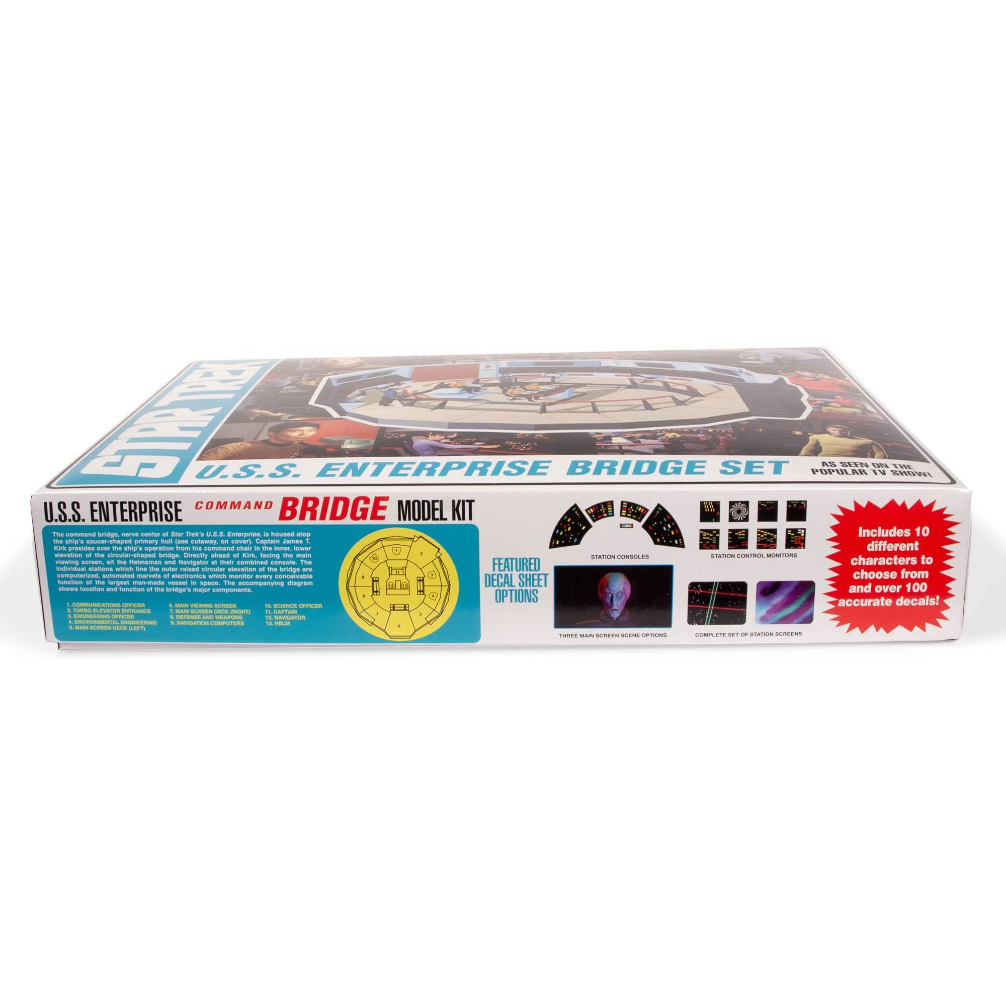 Skill 2 Model Kit U.S.S. Enterprise Command Bridge Set &quotStar Trek" (1966-1969) TV Show 1/32 Scale Model by AMT