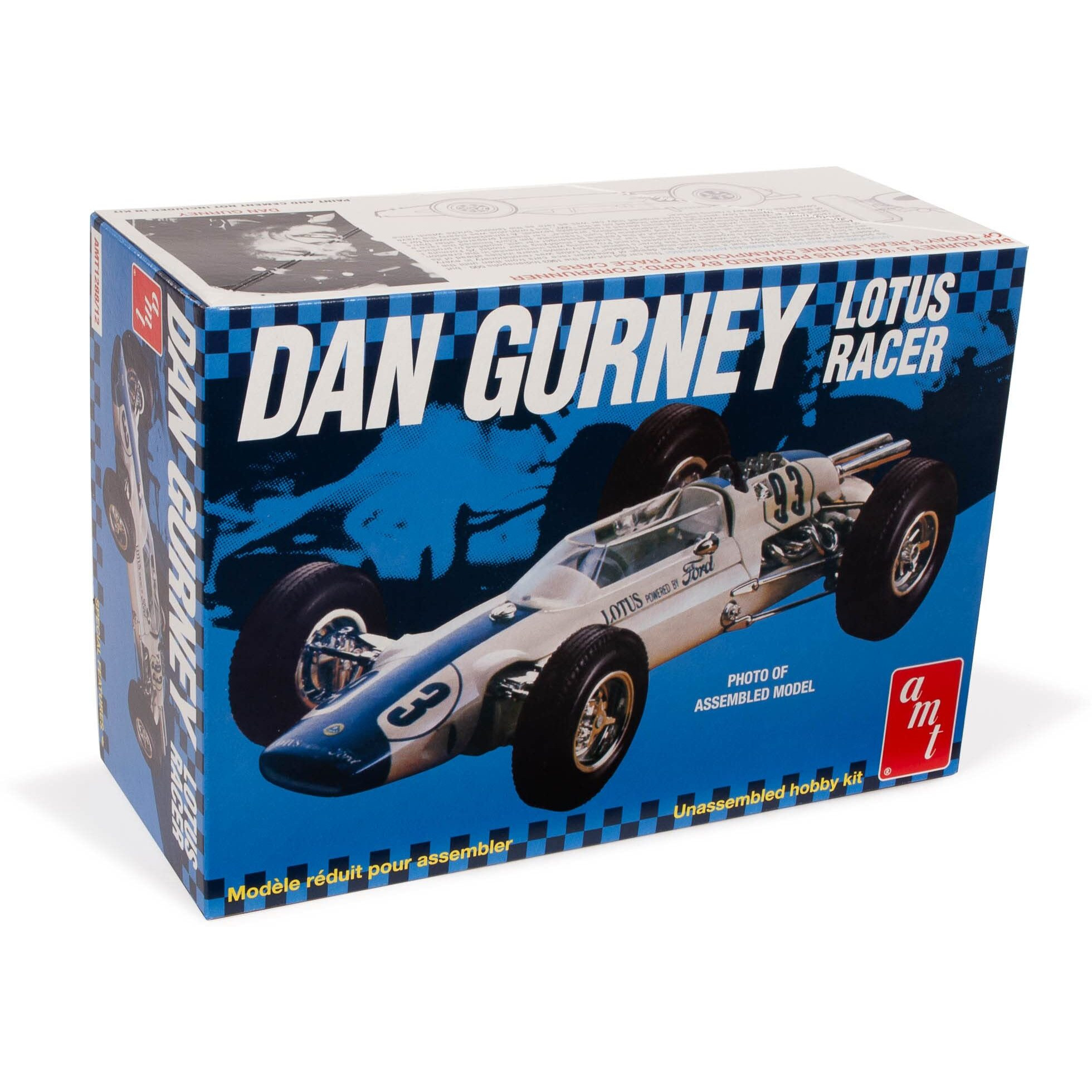 Skill 2 Model Kit Dan Gurney Lotus Racer 1/25 Scale Model by AMT