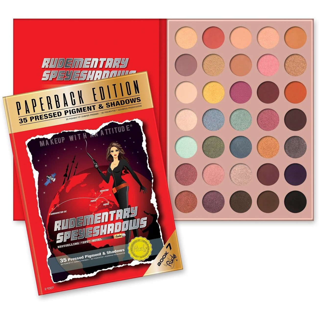 RUDE Rudementary Speyeshadows Palette - Paperback Edition(D0102H2BPc7)