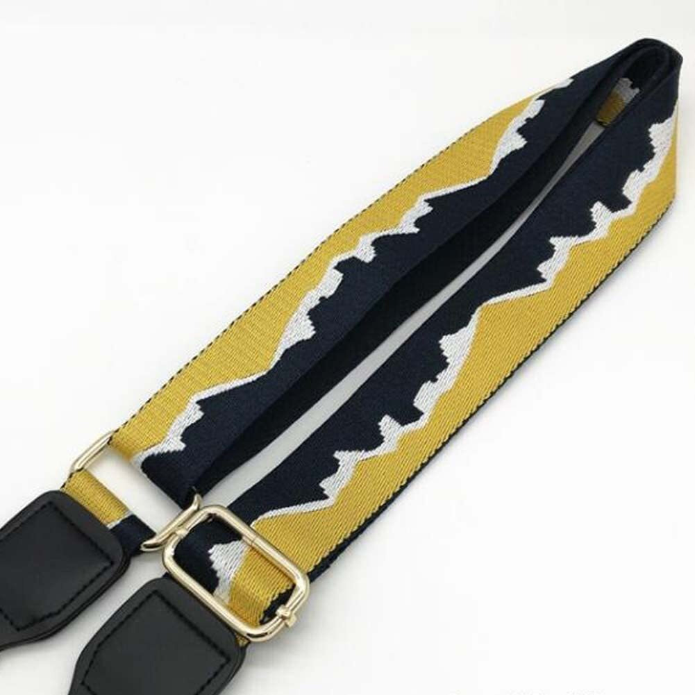 Blue Yellow Replacement Adjustable Bag Strap Wide Crossbody Shoulder Strap Messenger Bag Purse Handbag Belt