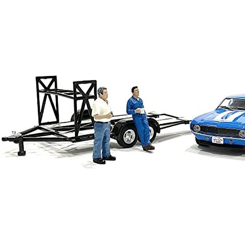 Tim and Larry Mechanics Set of 2 Figurines for 1/43 Scale Models by American Diorama