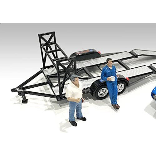 Tim and Larry Mechanics Set of 2 Figurines for 1/43 Scale Models by American Diorama