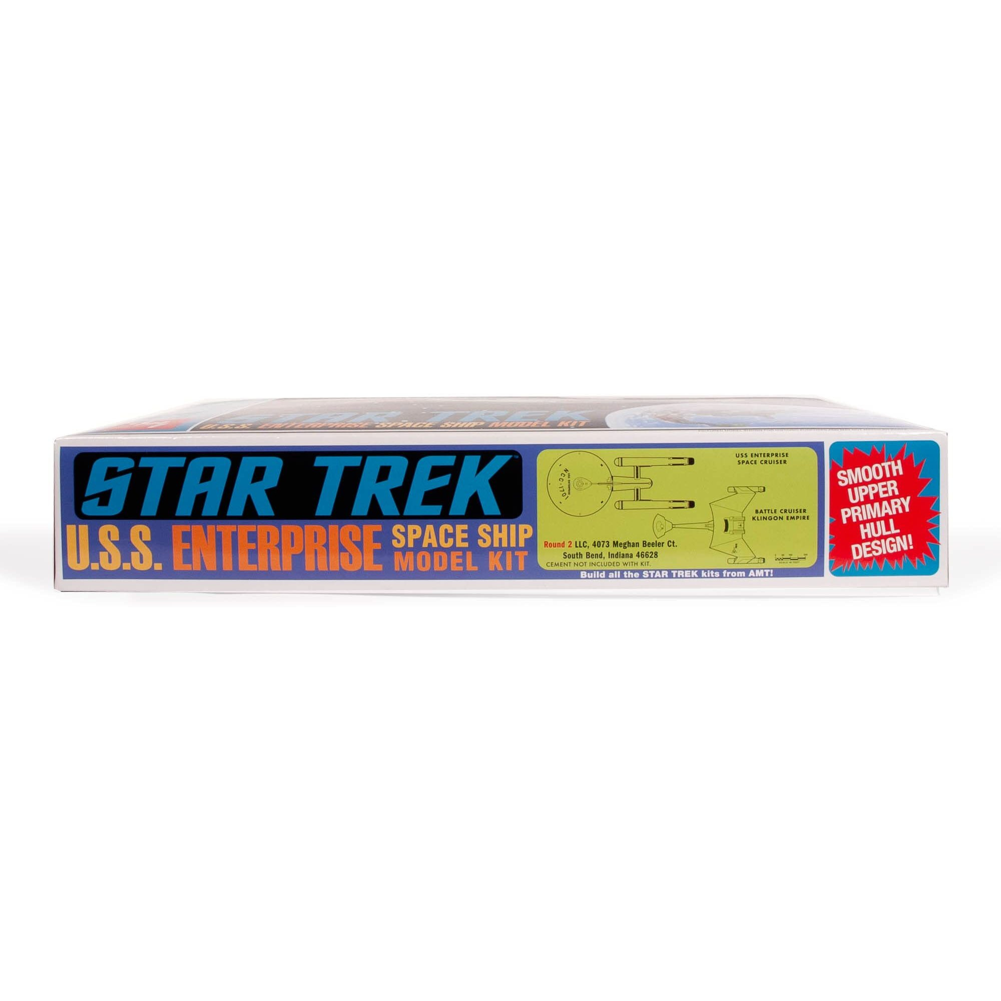 Skill 2 Model Kit U.S.S. Enterprise NCC-1701 Space Ship &quotStar Trek" 1/650 Scale Model by AMT