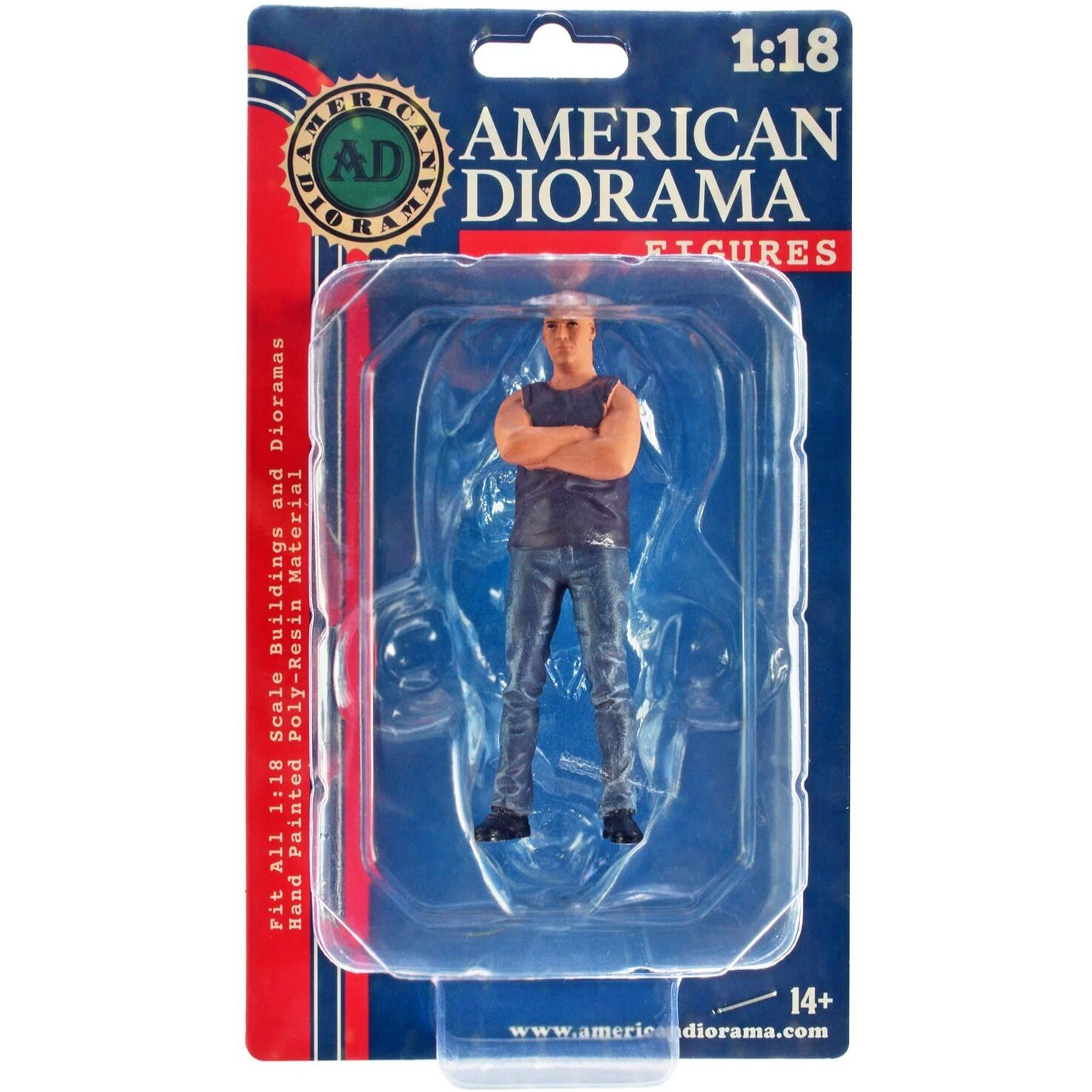 &quotCar Meet 3" Figure 1 for 1/18 Scale Models by American Diorama