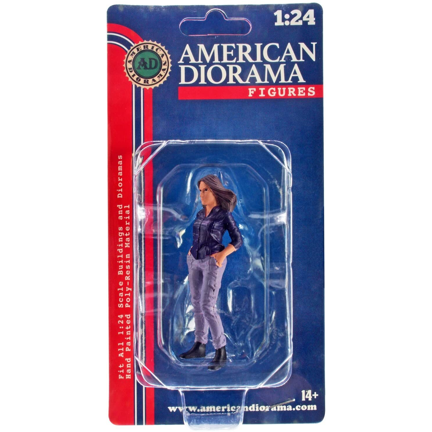 &quotCar Meet 3" Figurine 5 for 1/24 Scale Models by American Diorama