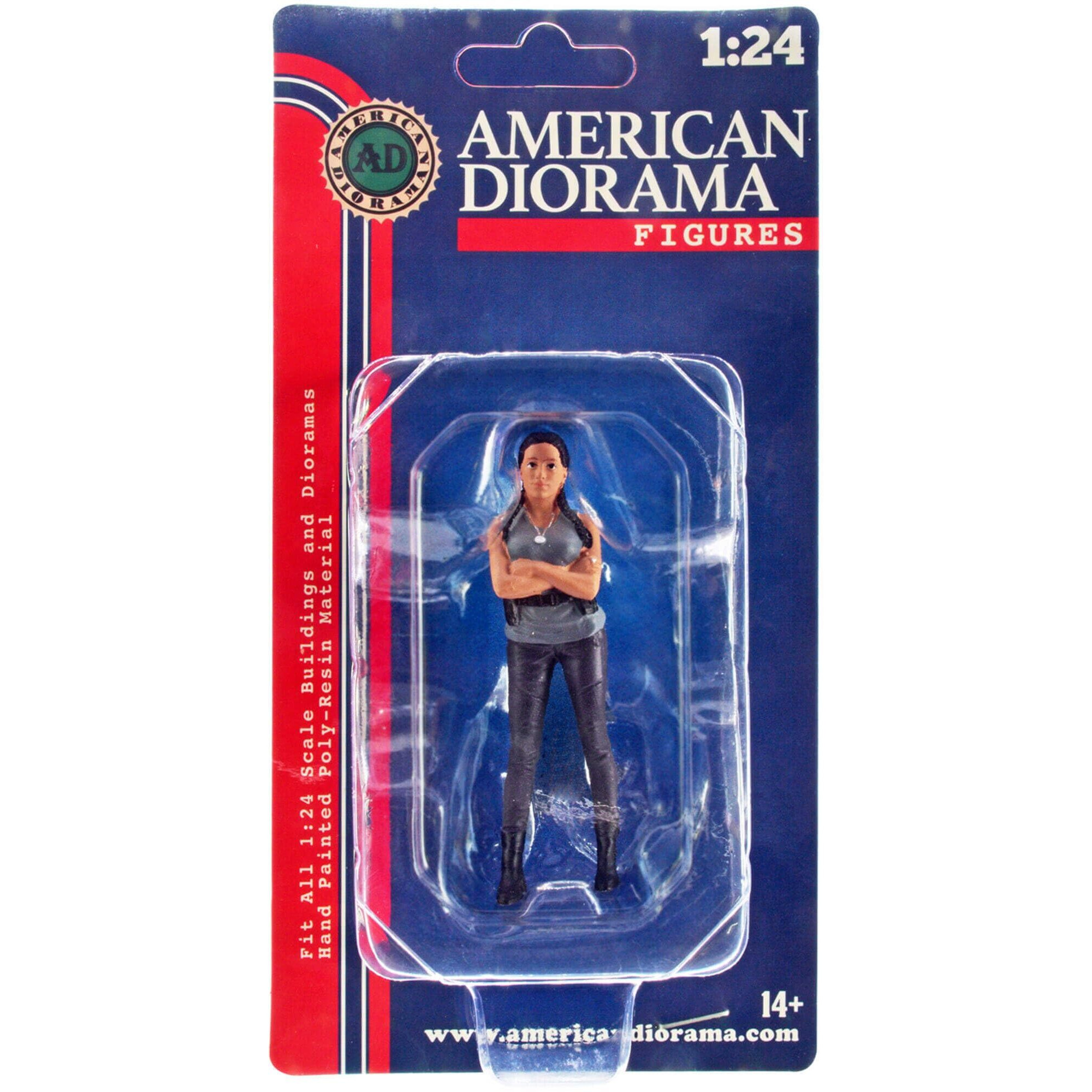 &quotCar Meet 3" Figurine 7 for 1/24 Scale Models by American Diorama