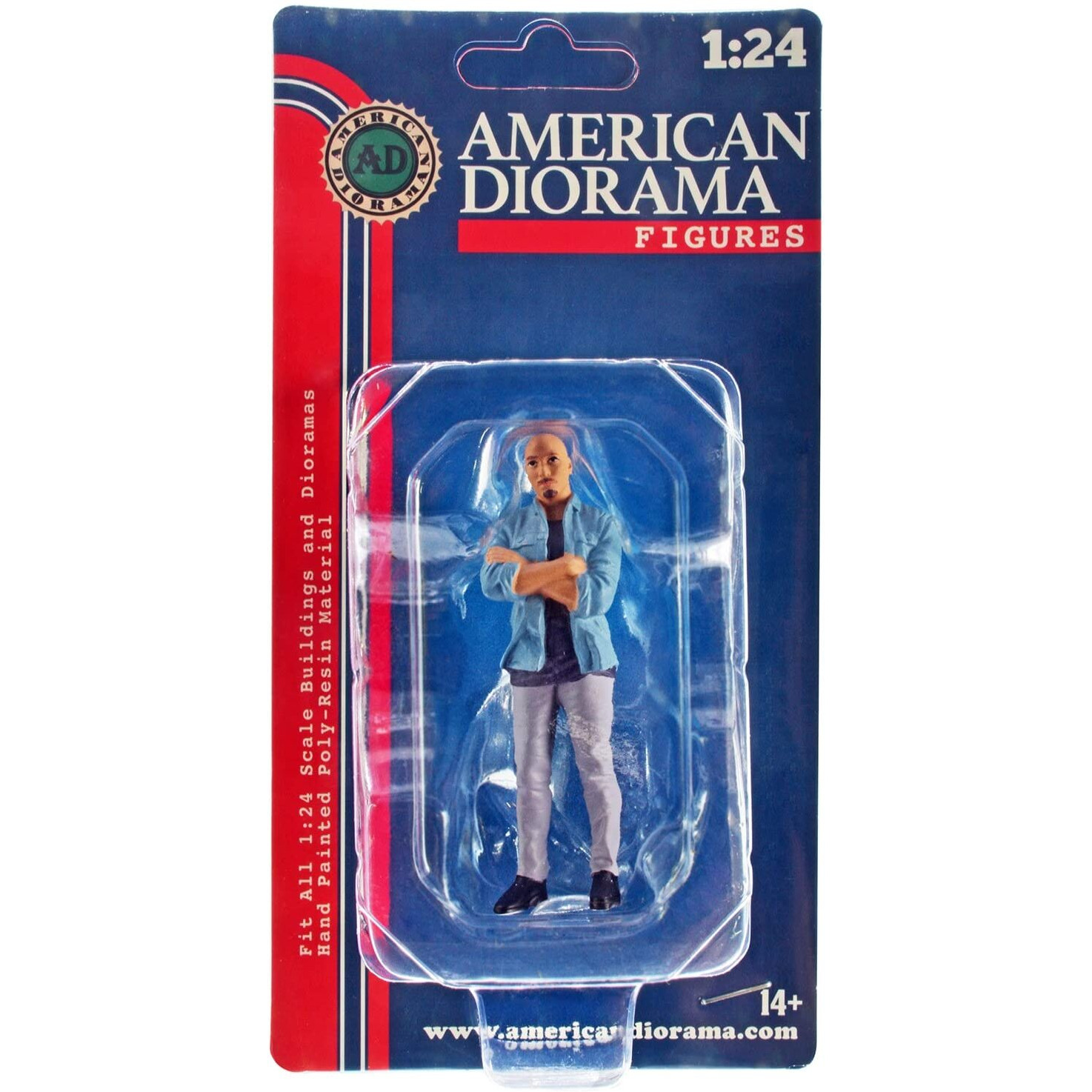 &quotCar Meet 3" Figurine 6 for 1/24 Scale Models by American Diorama