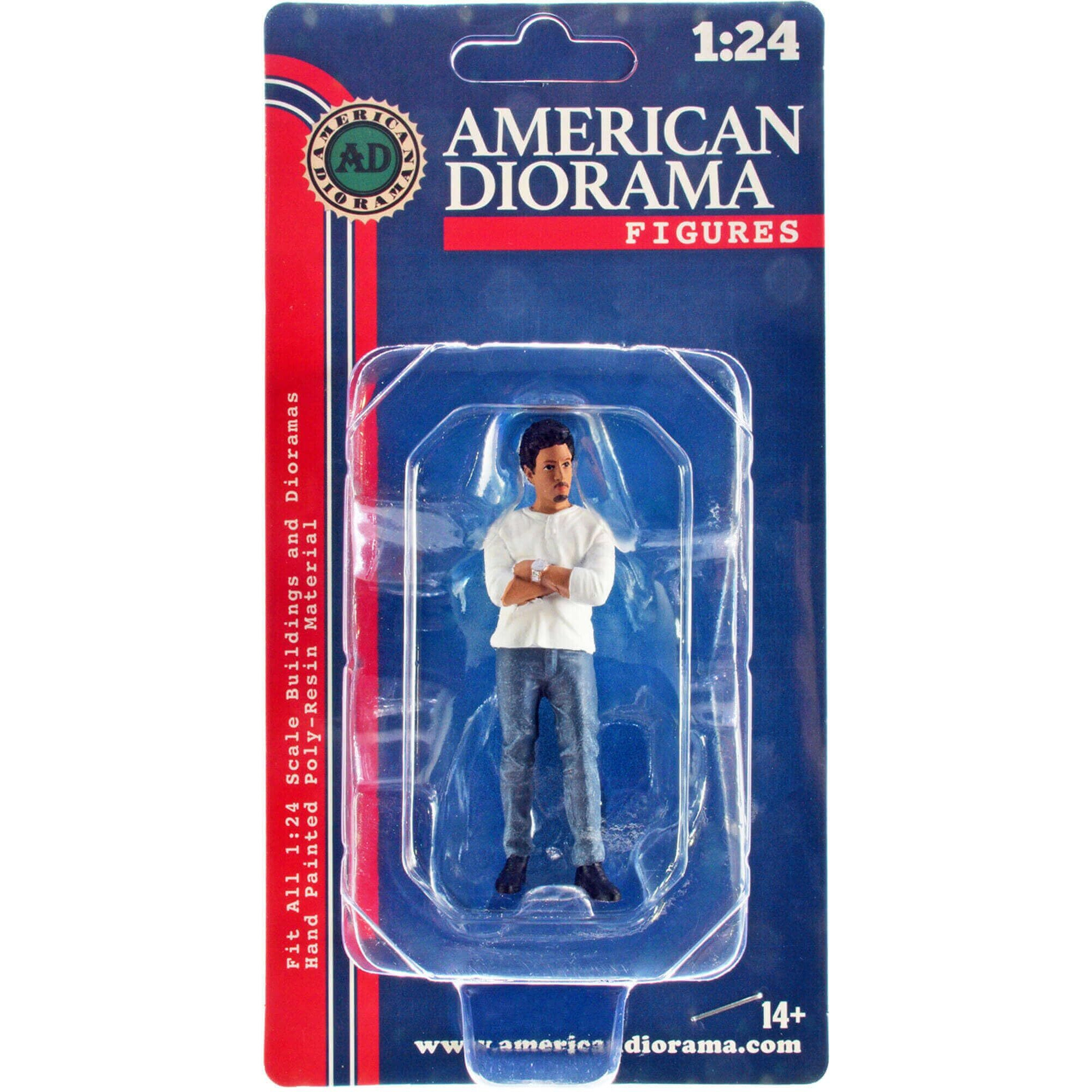 &quotCar Meet 3" Figurine 8 for 1/24 Scale Models by American Diorama
