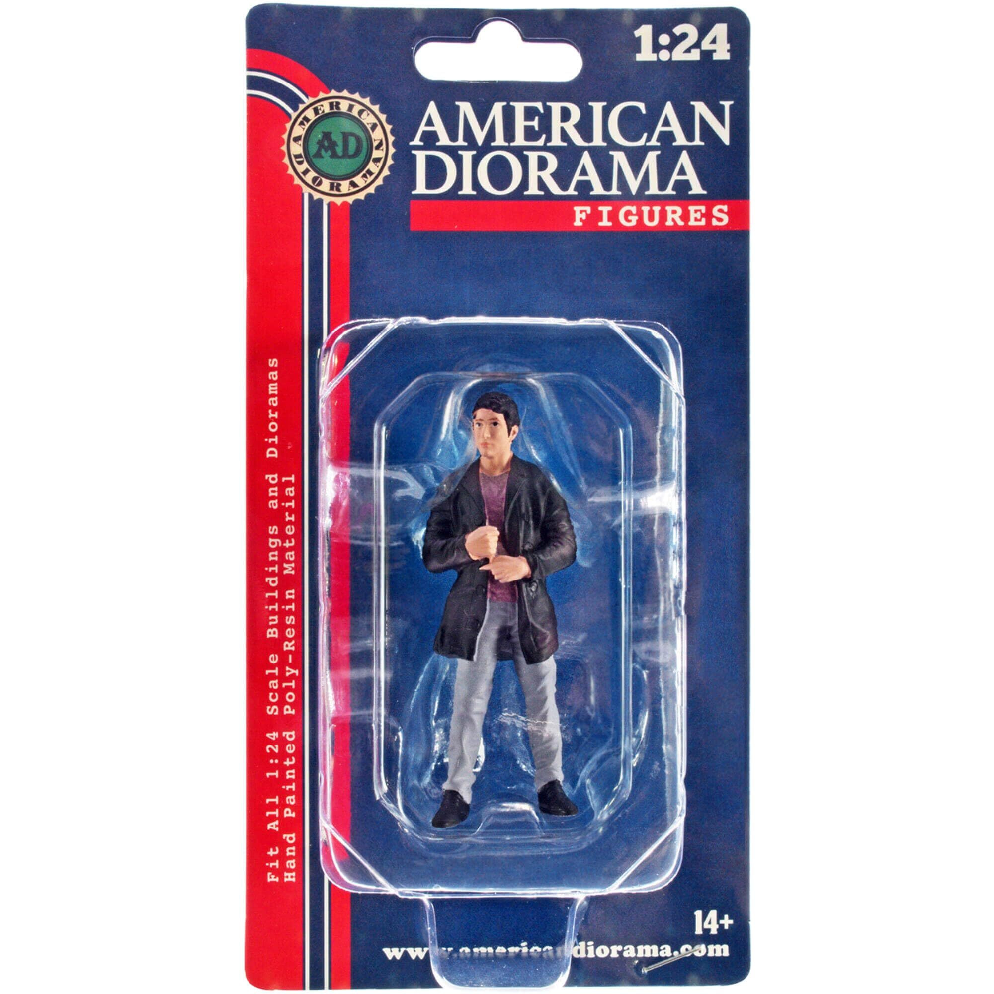 &quotCar Meet 3" Figurine 3 for 1/24 Scale Models by American Diorama