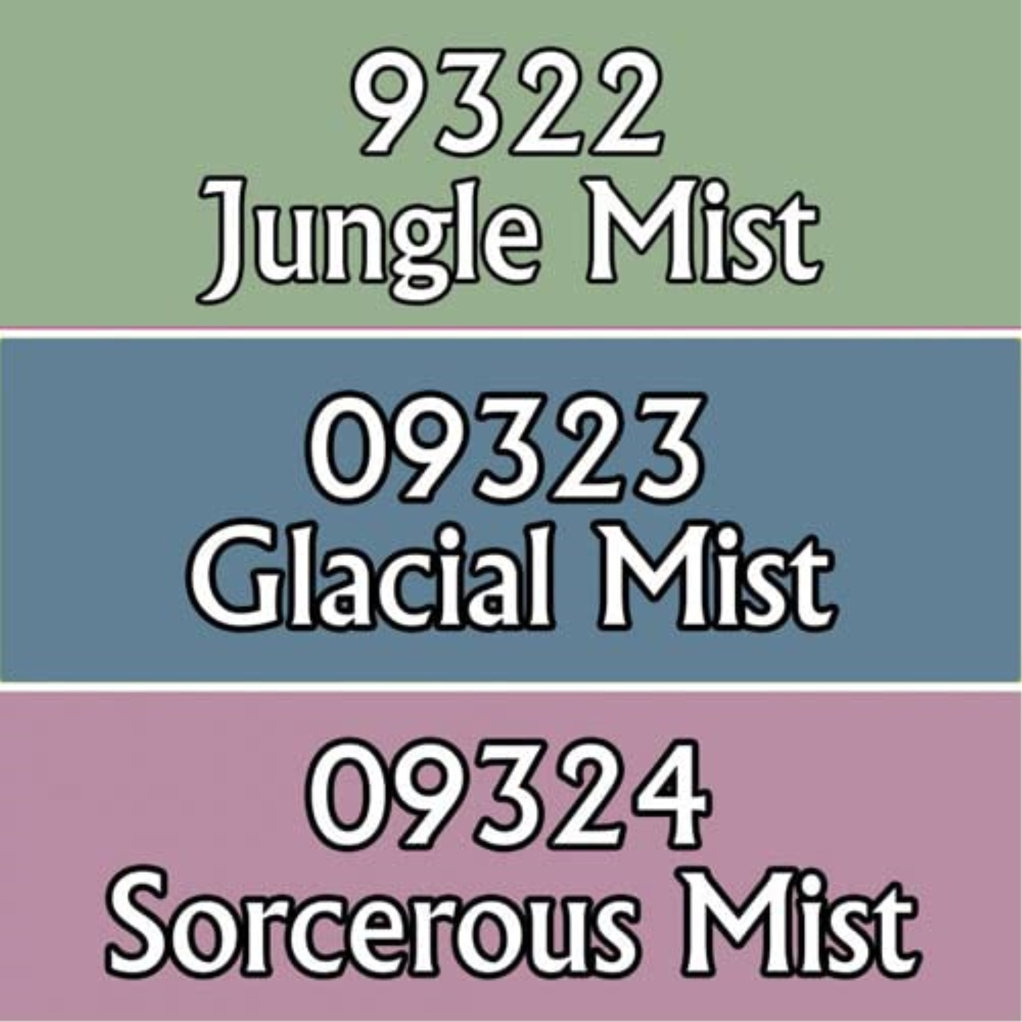 Master Series Paints Misty Colors Triad
