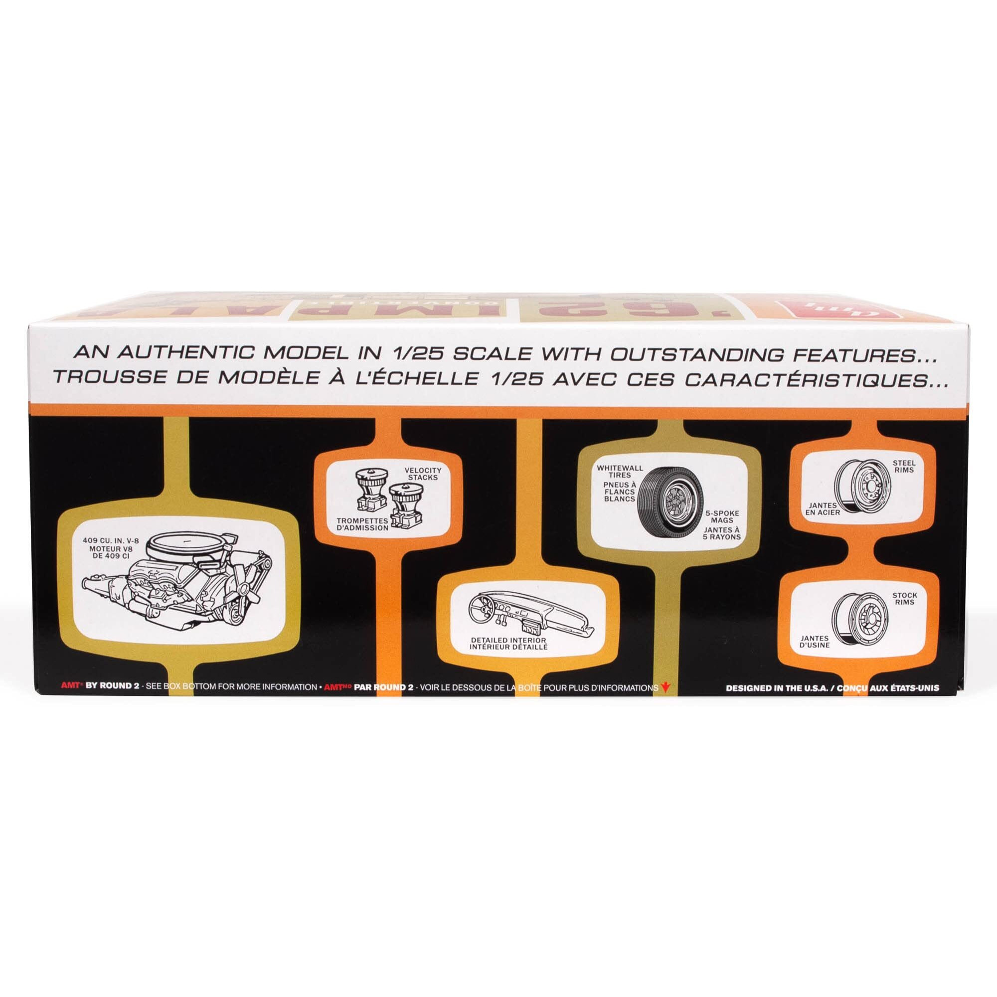 Skill 2 Model Kit 1962 Chevrolet Impala Convertible 1/25 Scale Model by AMT