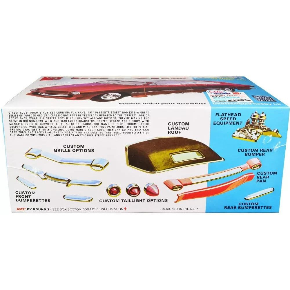 Skill 2 Model Kit 1950 Ford Convertible &quotStreet Rods&quot 3-in-1 Kit 1/25 Scale Model by AMT