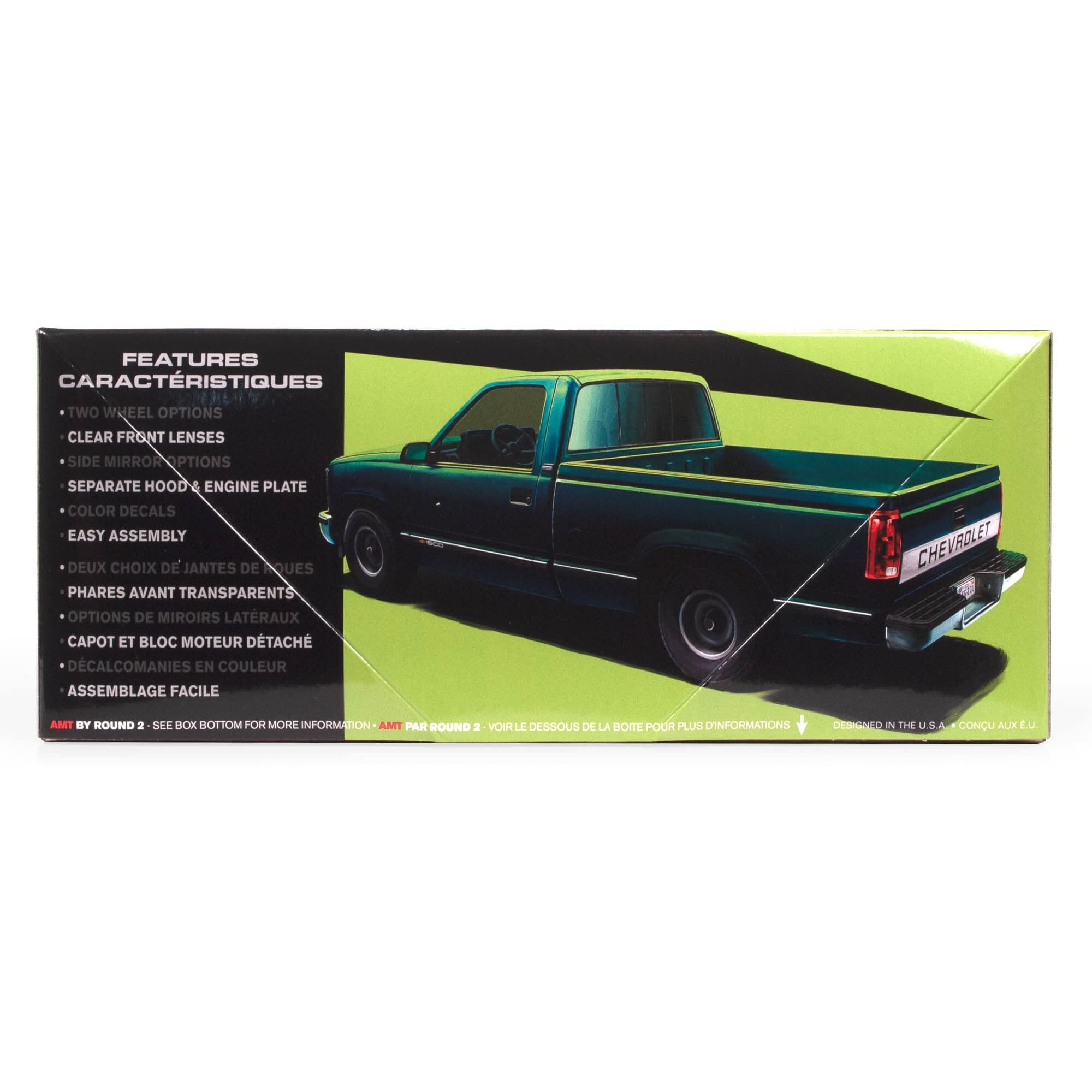 Skill 2 Model Kit 1992 Chevrolet Silverado C1500 Fleetside Short Bed Pickup Truck &quotEasy Build" 1/25 Scale Model by AMT
