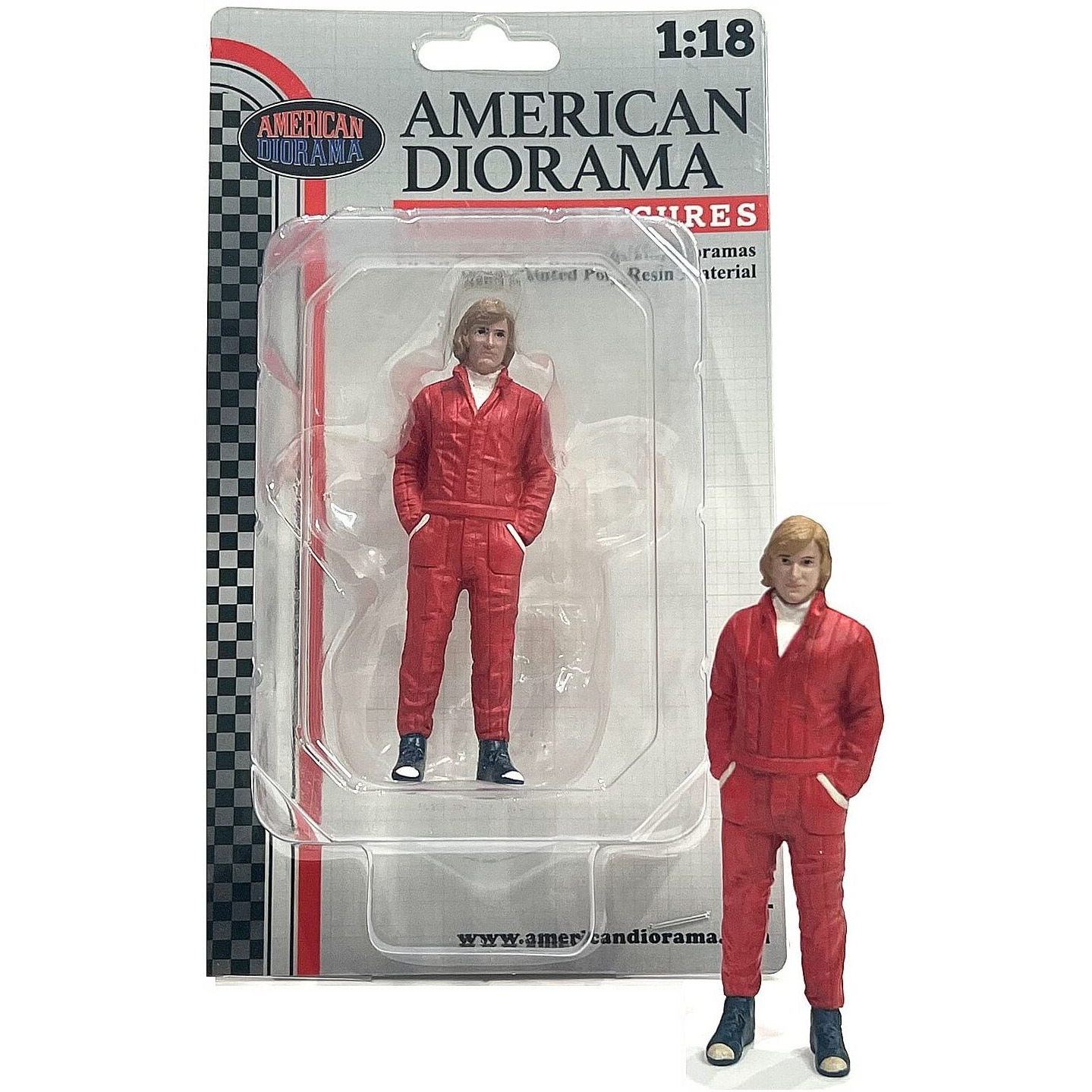 &quotRacing Legends" 70's Figure A for 1/18 Scale Models by American Diorama