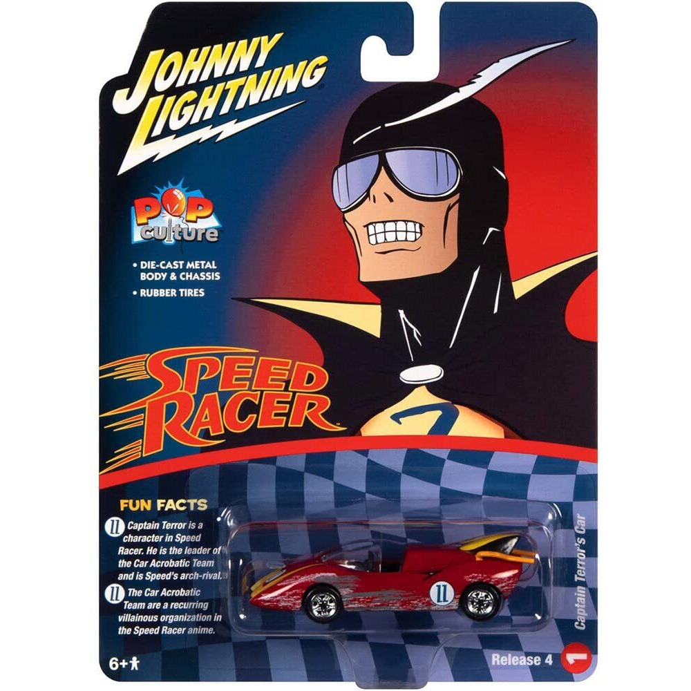 Captain Terror's Car 11 Red (Raced Version) &quotSpeed Racer" (1967) TV Series &quotPop Culture" 2022 Release 4 1/64 Diecast Model Car by Johnny Lightning