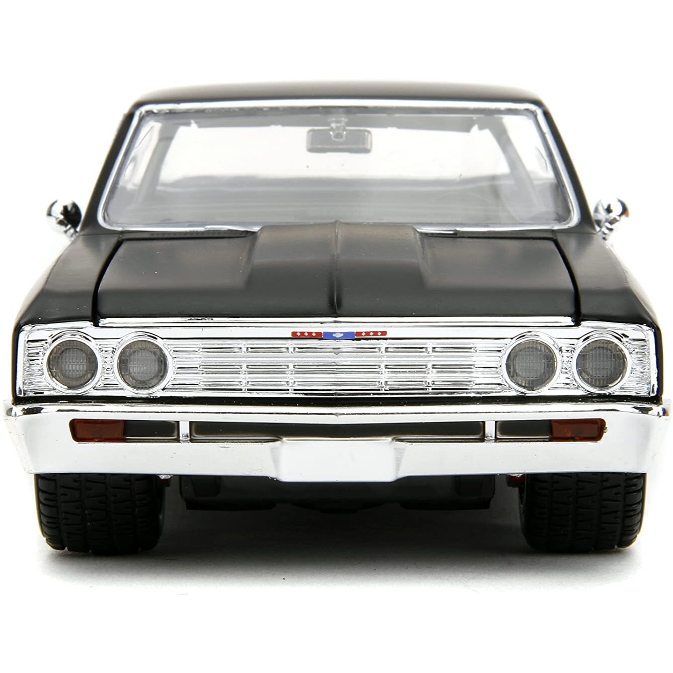 1967 Chevrolet El Camino Matt Black &quotFast & Furious" Series 1/24 Diecast Model Car by Jada