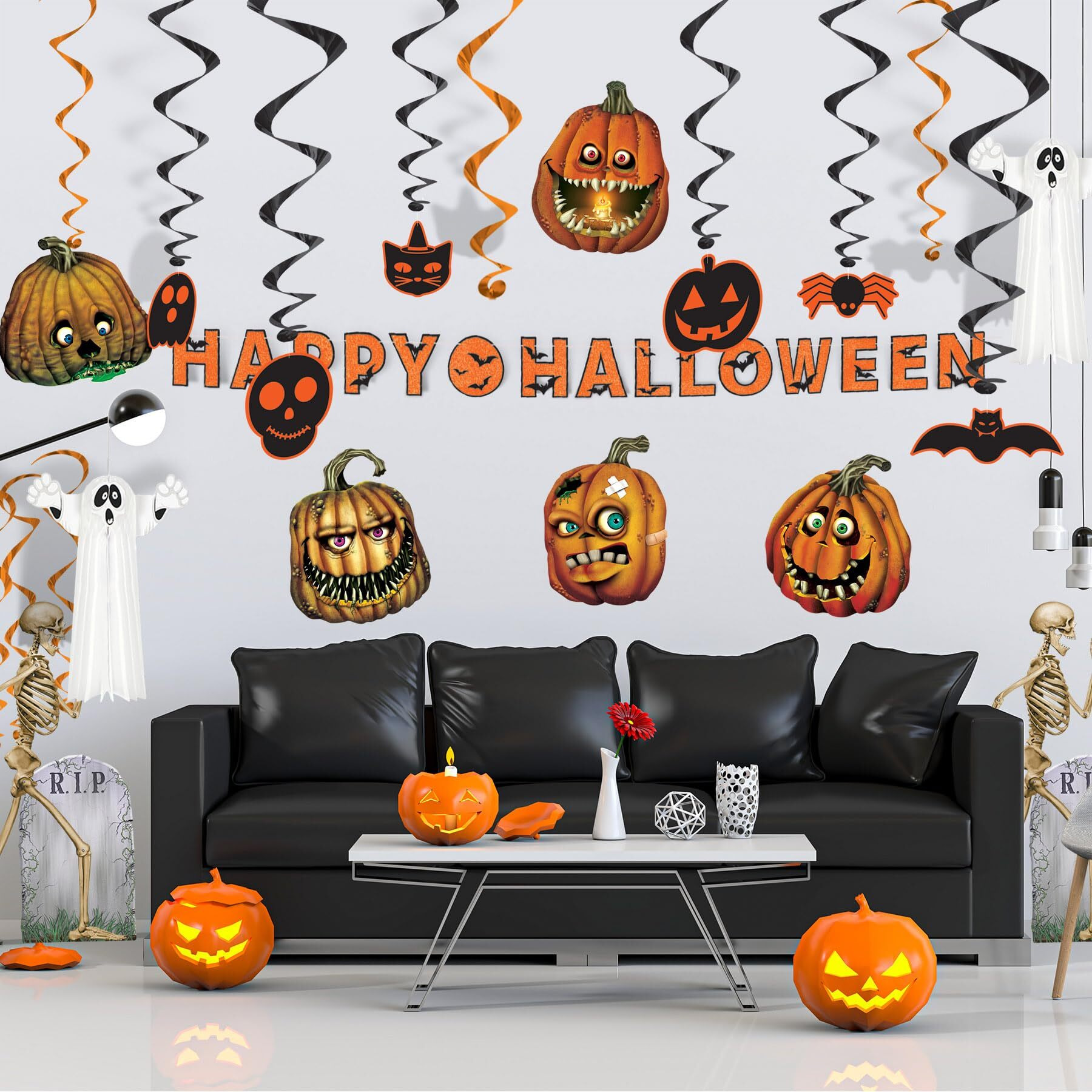 Creepy Jack-O-Lantern Cutouts