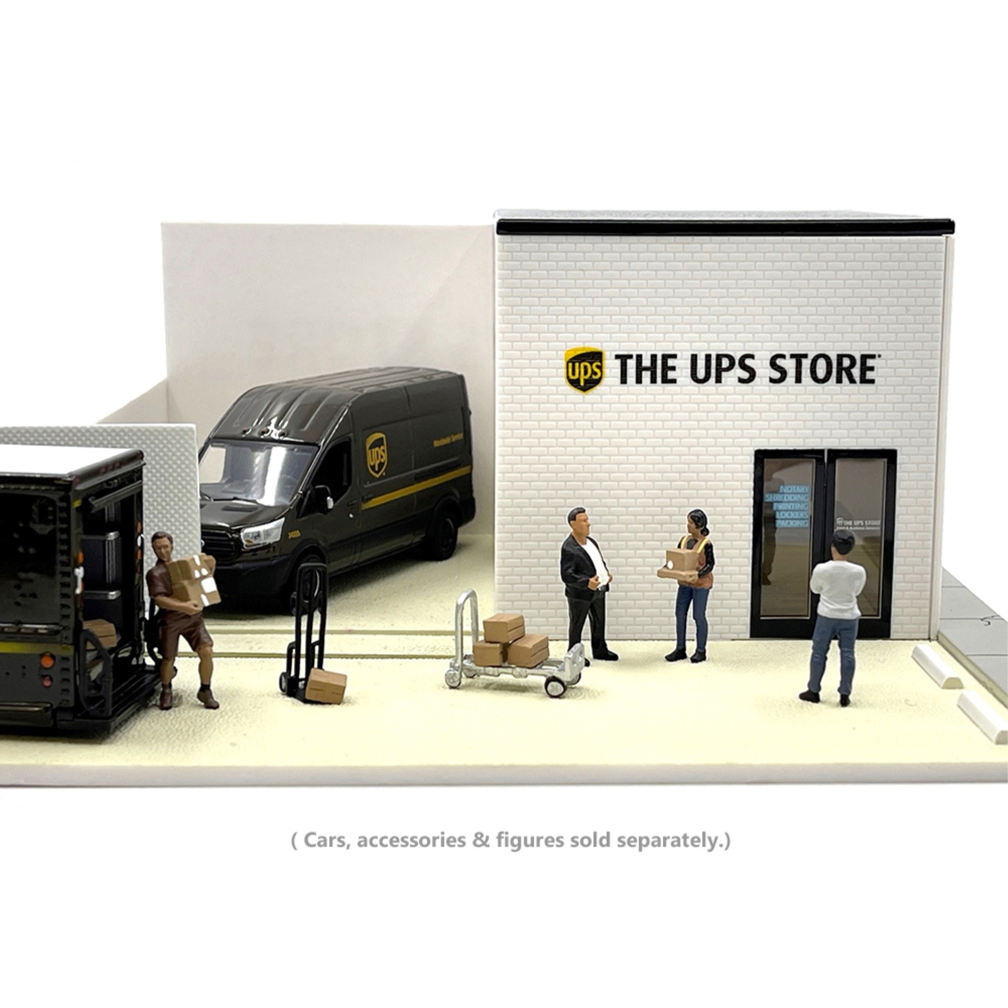 The UPS Store Diorama &quotMechanic's Corner" for 1/64 Scale Models by Greenlight