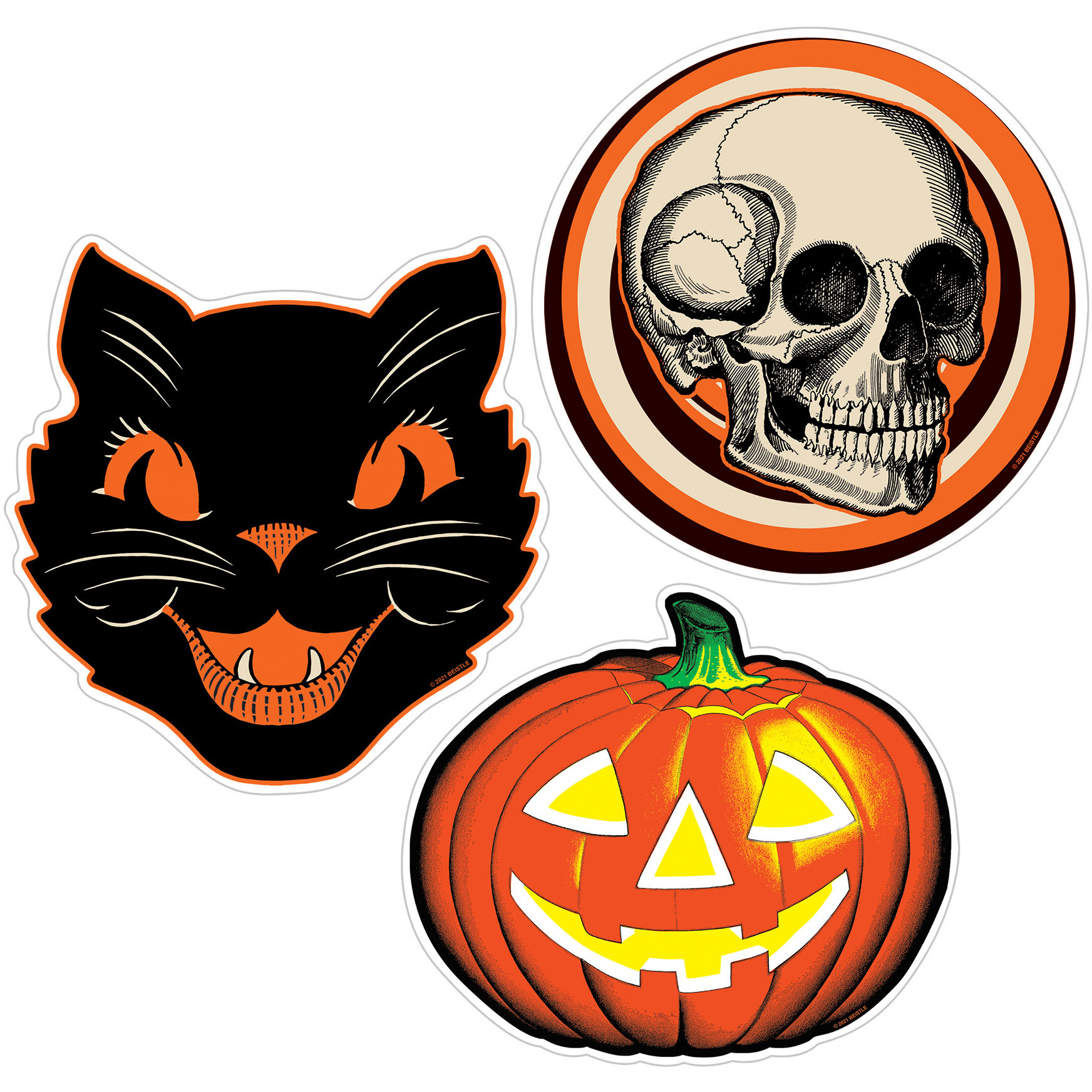 Plastic Vintage Halloween Cutouts