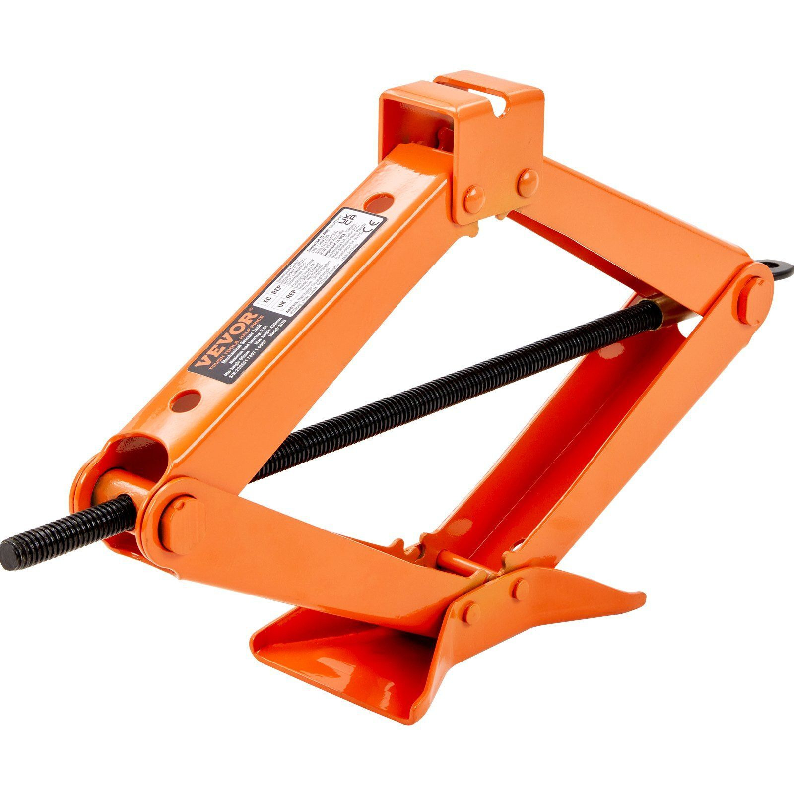 VEVOR Scissor Jack, 2.5 Ton/5512 lbs Scissor Car Jack, 3.7"-17.1" Lifting Range Scissor Lift Jack with Ratcheting Handle and L-Wrench, Portable Tire Jack for Cars Trucks Sedans MPVs