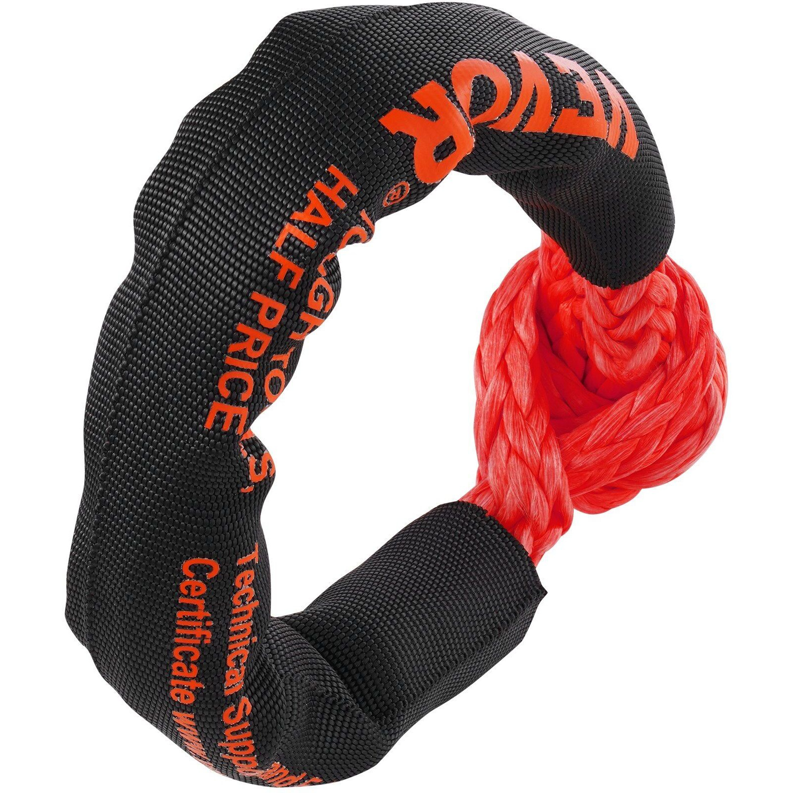 VEVOR Soft Shackle Synthetic Recovery Rope 2PCS 1/2&quotx22" 44092lbs Break Strength