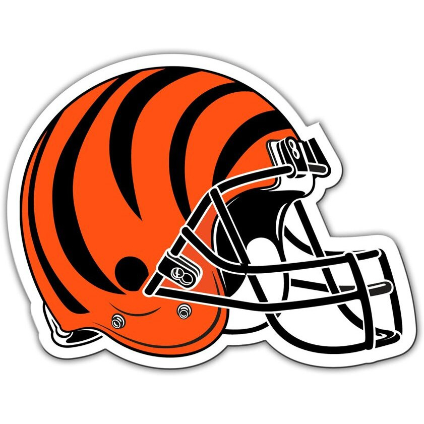 Cincinnati Bengals Magnet Car Style 12 Inch Helmet Design CO