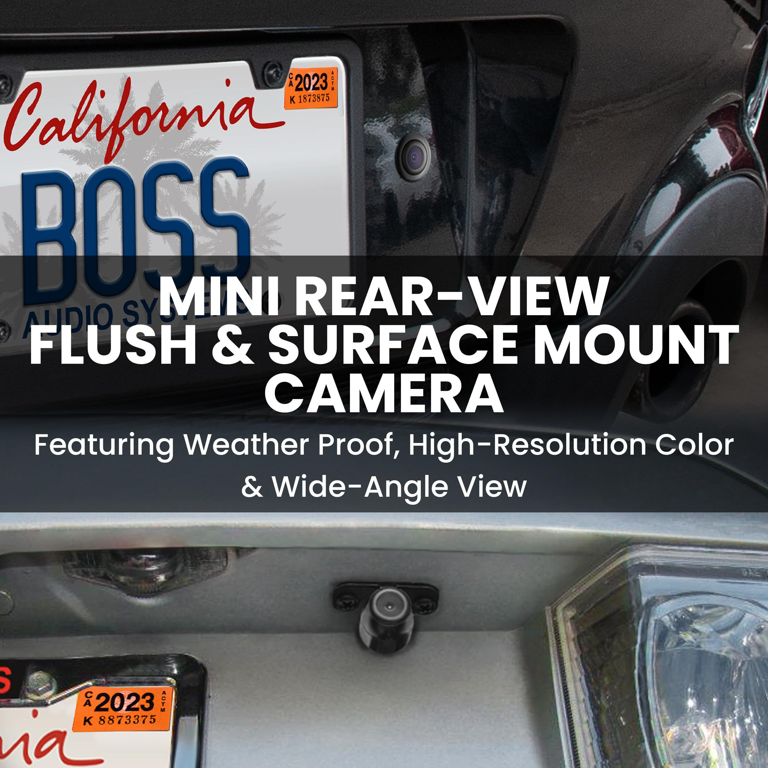 Boss Rear View Camera Flush Mount