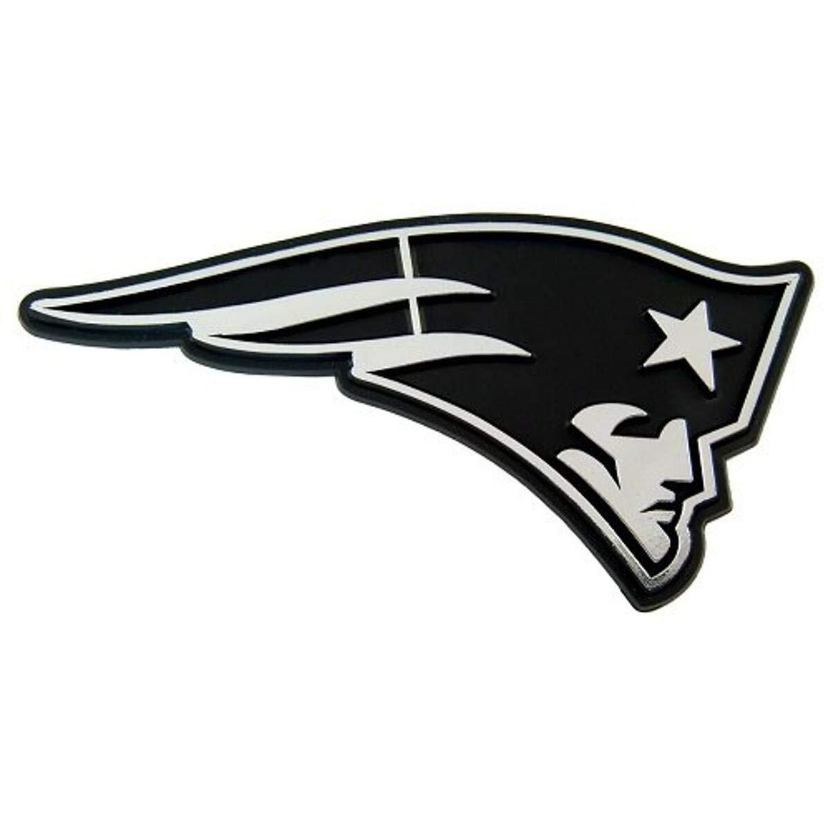 New England Patriots Auto Emblem - Silver