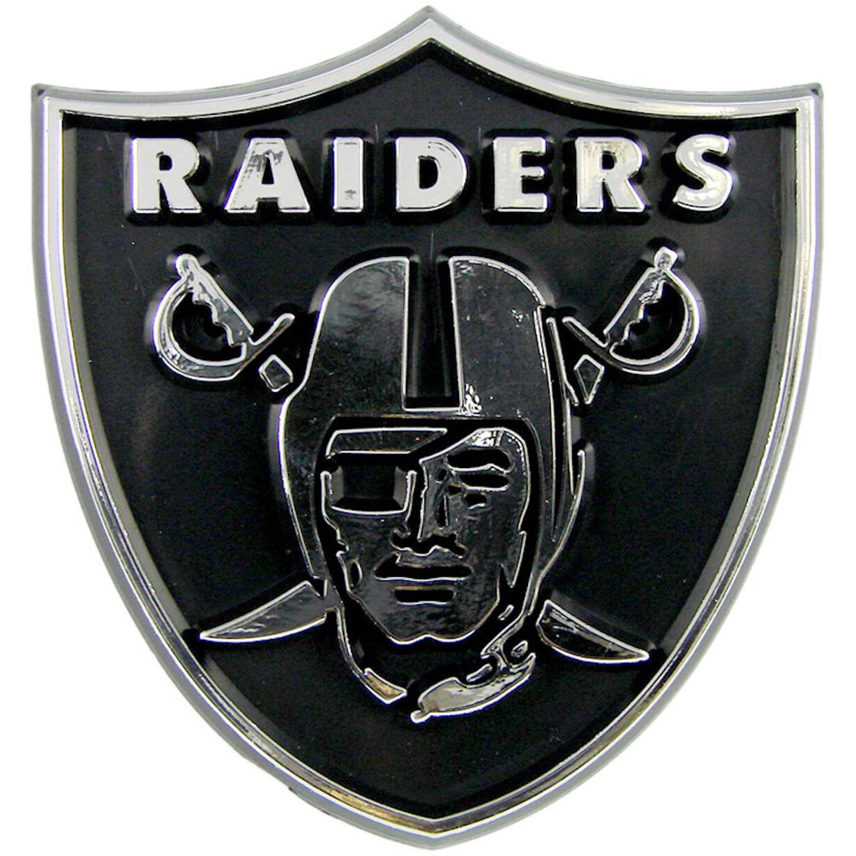 Las Vegas Raiders Auto Emblem - Silver