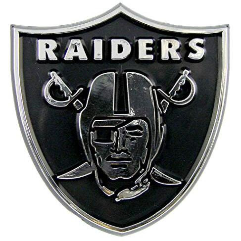 Las Vegas Raiders Auto Emblem - Silver