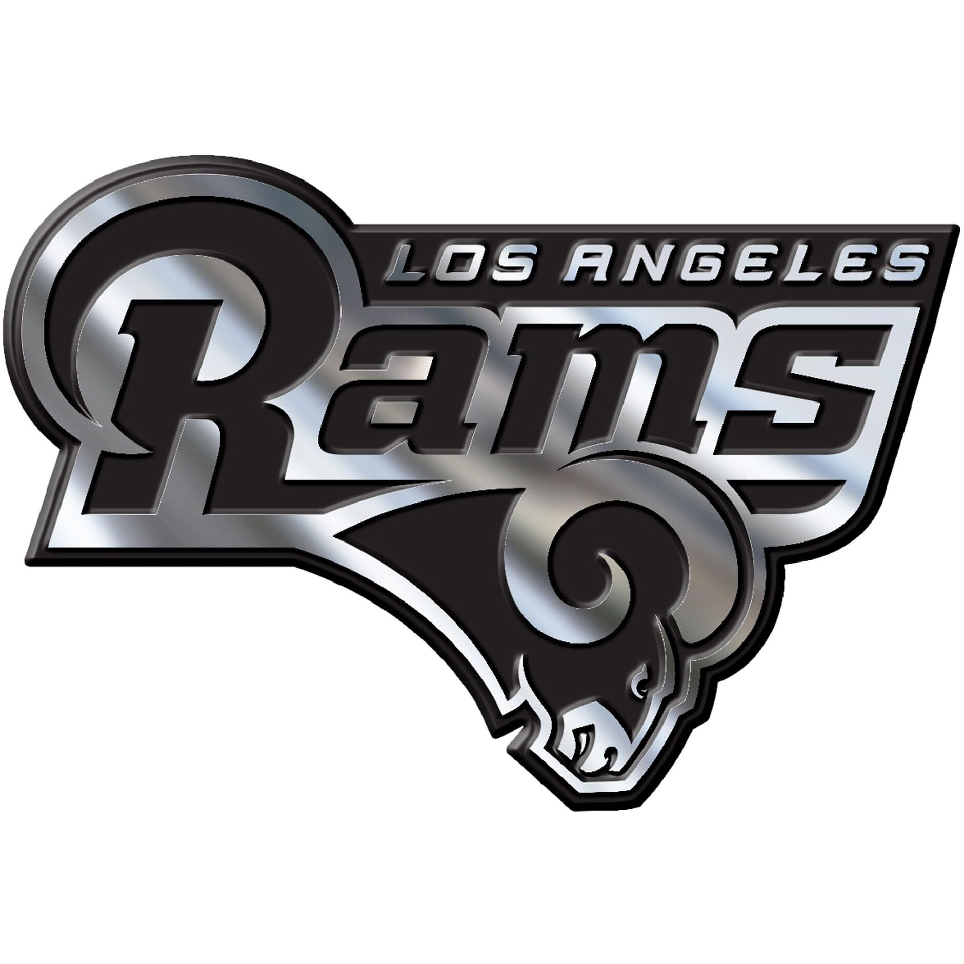 Los Angeles Rams Auto Emblem - Silver