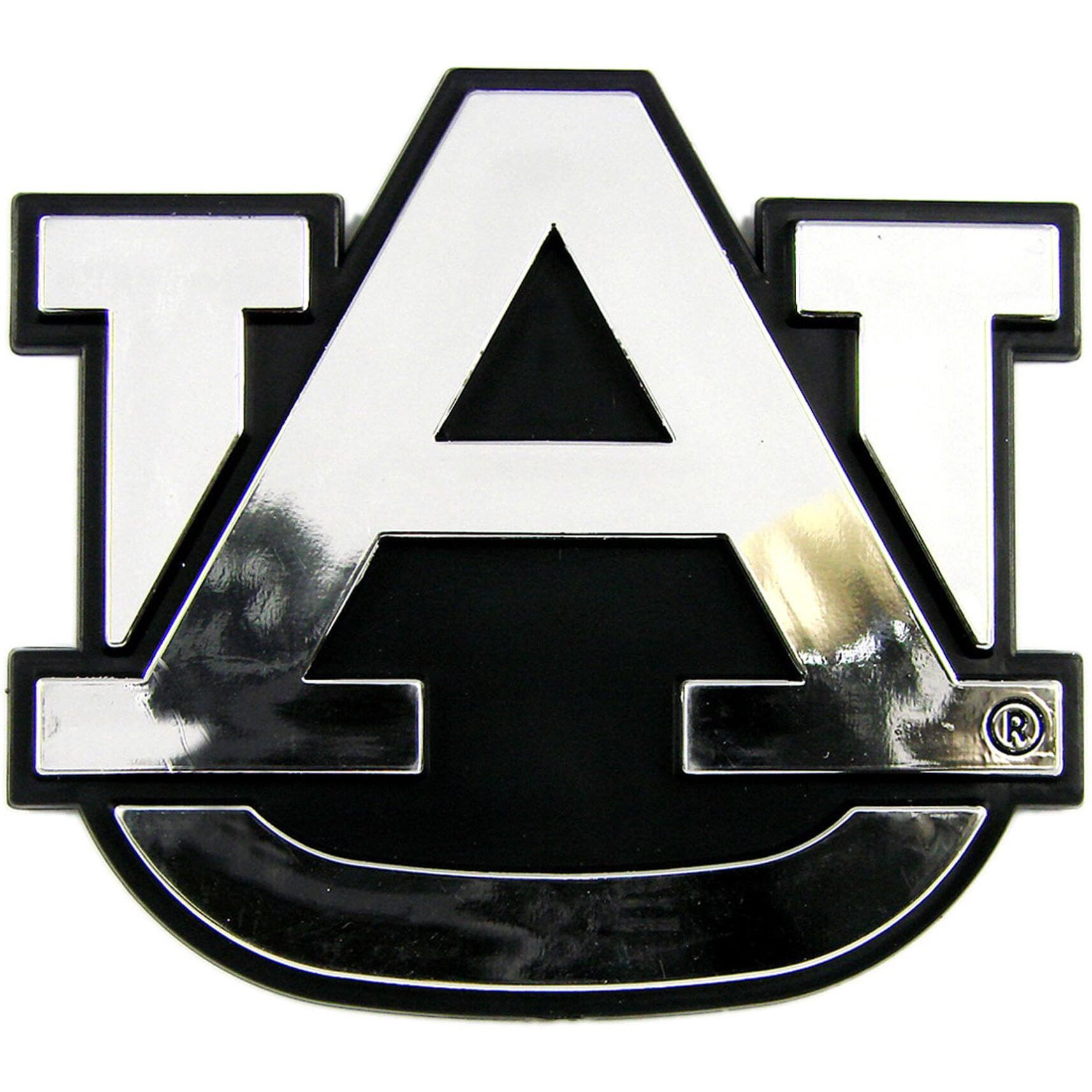 Auburn Tigers Auto Emblem - Silver