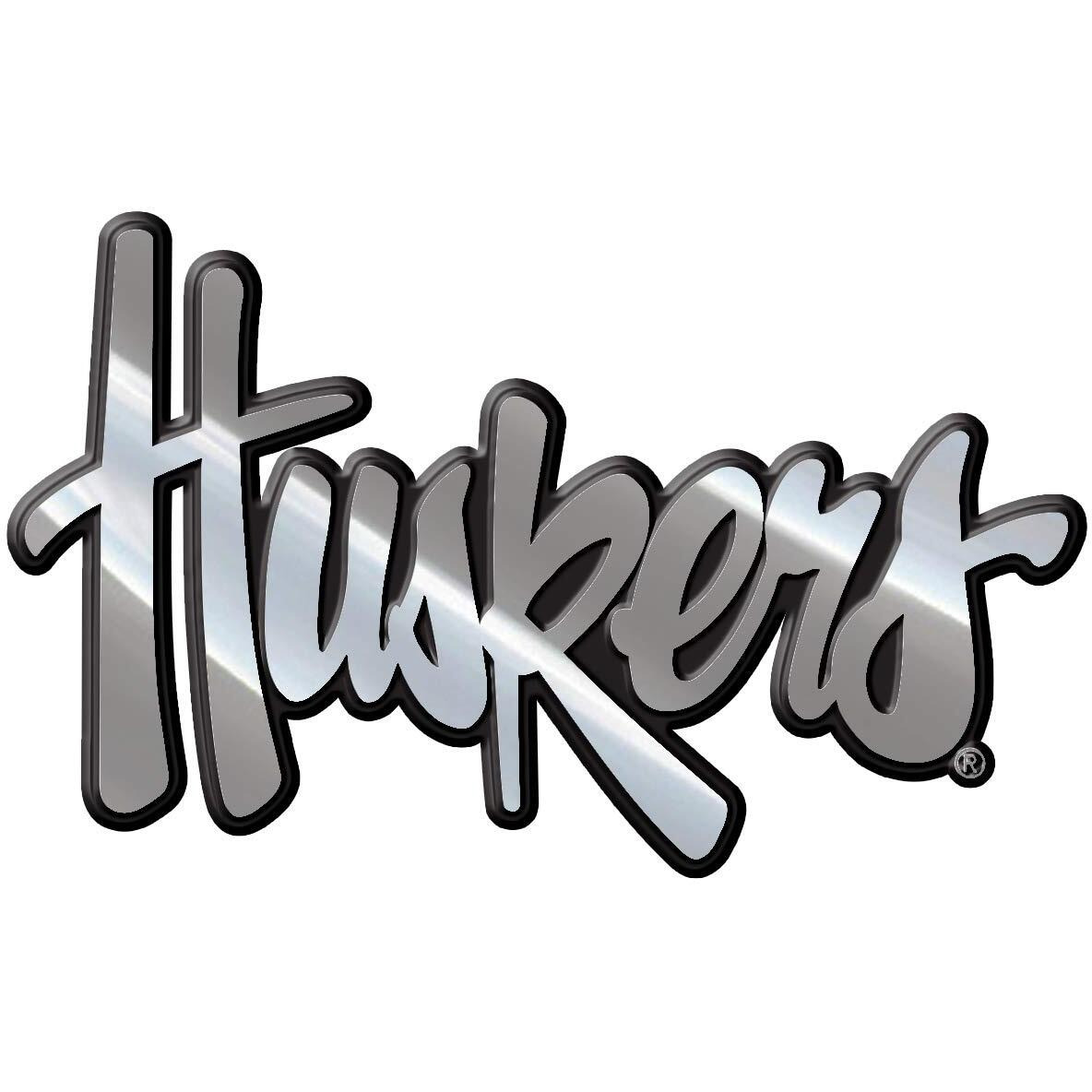 Nebraska Cornhuskers Auto Emblem - Silver