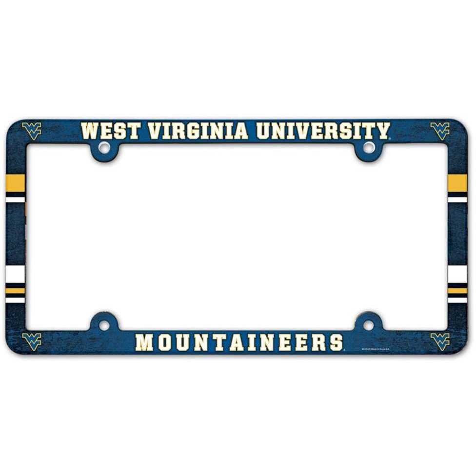 West Virginia Mountaineers License Plate Frame - Full Color