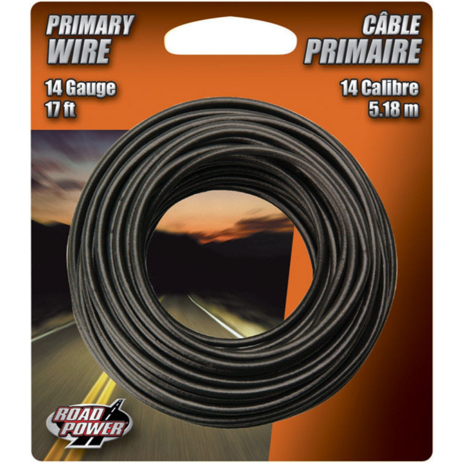 WIRE PRIMARY 14GA17' BLK (Pack of 1)