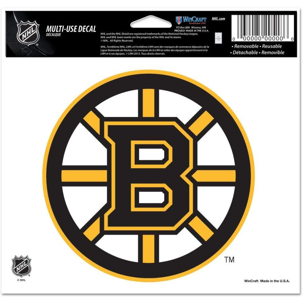Boston Bruins Decal 5x6 Ultra Color