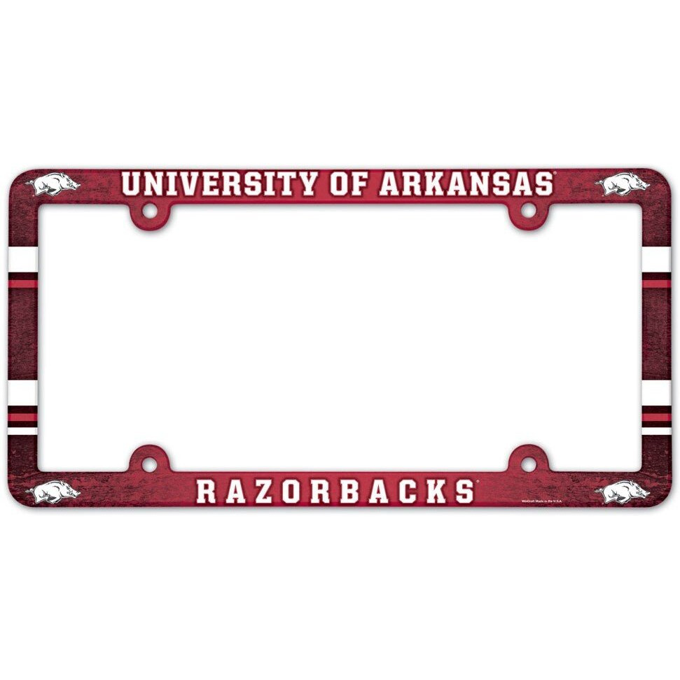 Arkansas Razorbacks License Plate Frame - Full Color
