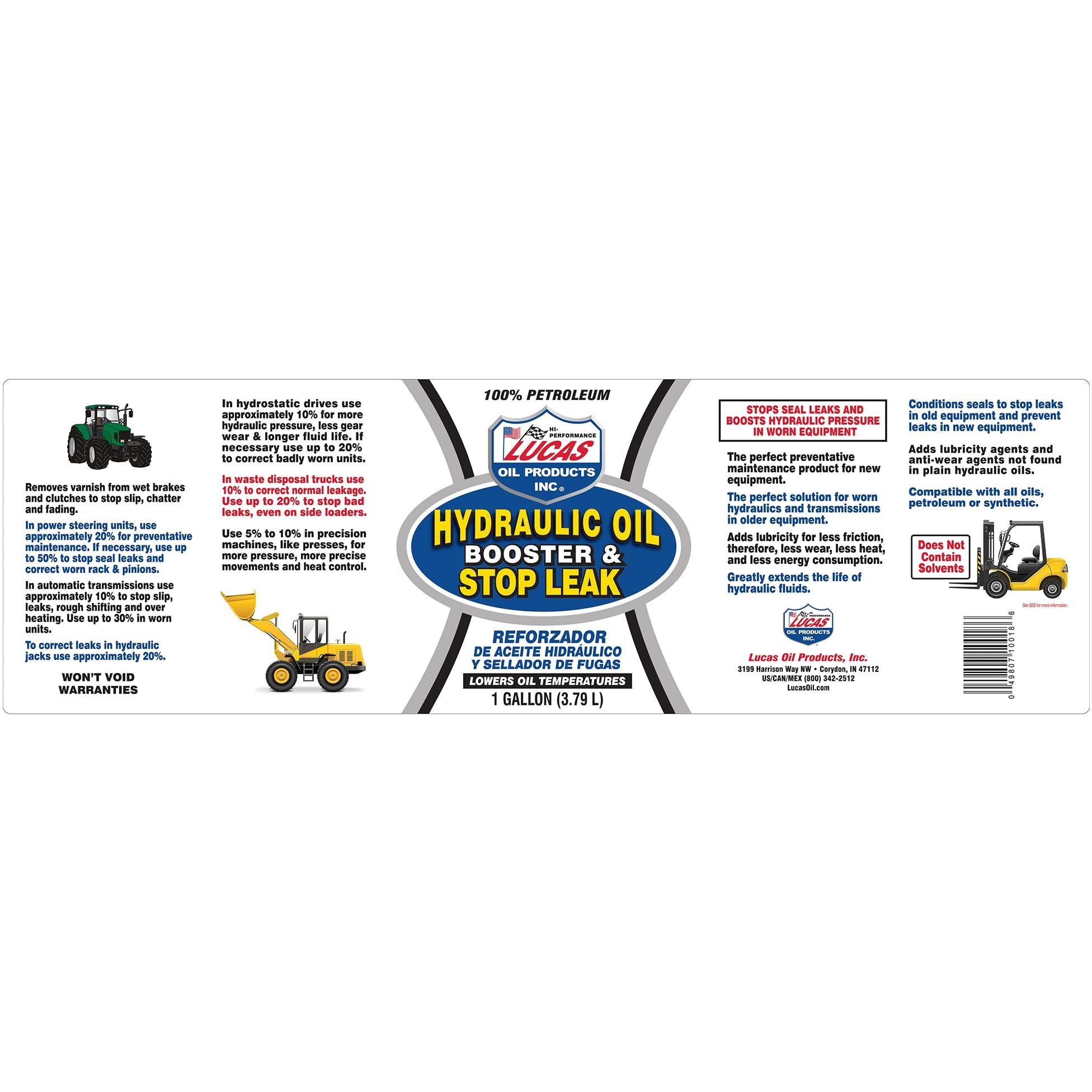 Lucas Oil Hydraulic Oil Booster/Stop Leak 1 Gallon