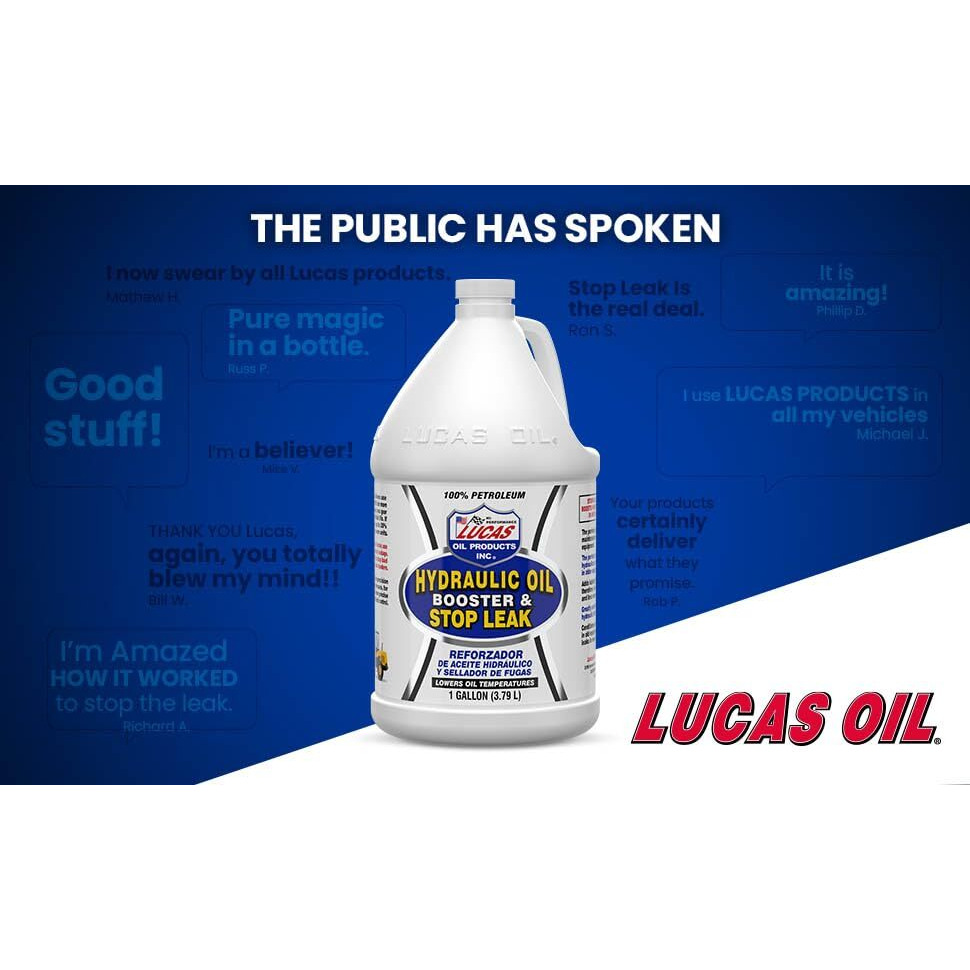 Lucas Oil Hydraulic Oil Booster/Stop Leak 1 Gallon