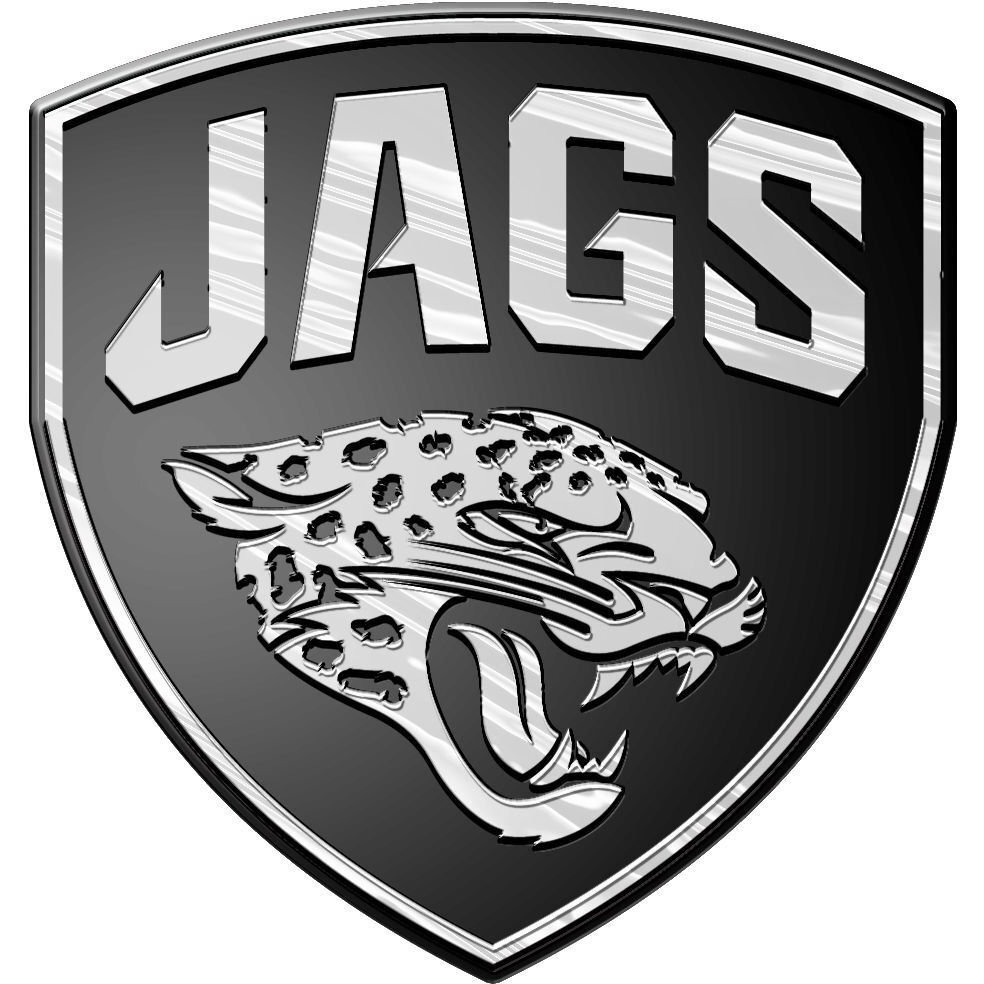 Jacksonville Jaguars Auto Emblem - Silver
