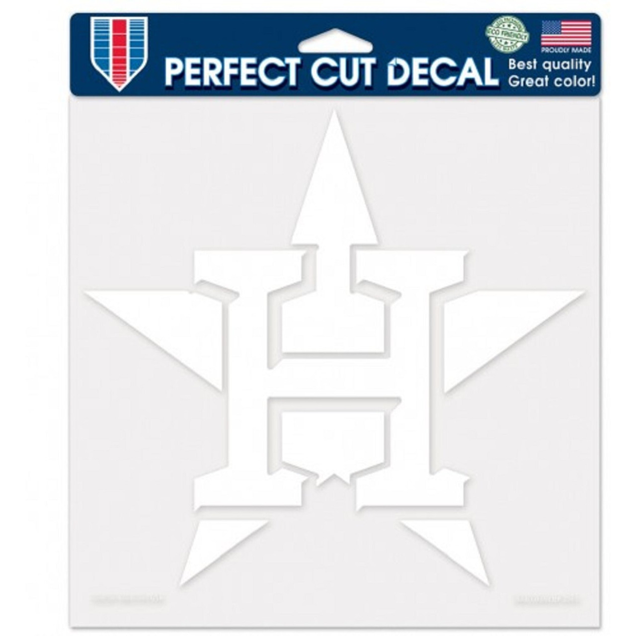 Houston Astros Decal 8x8 Die Cut White - Special Order