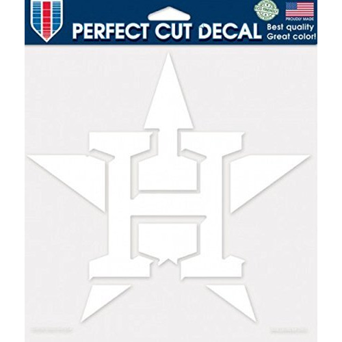 Houston Astros Decal 8x8 Die Cut White - Special Order
