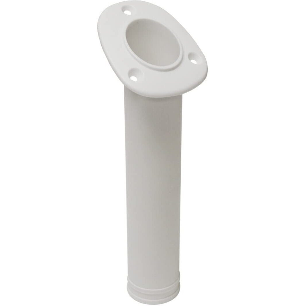 PCKG. FLUSH MOUNT ROD HOLDER - WHT