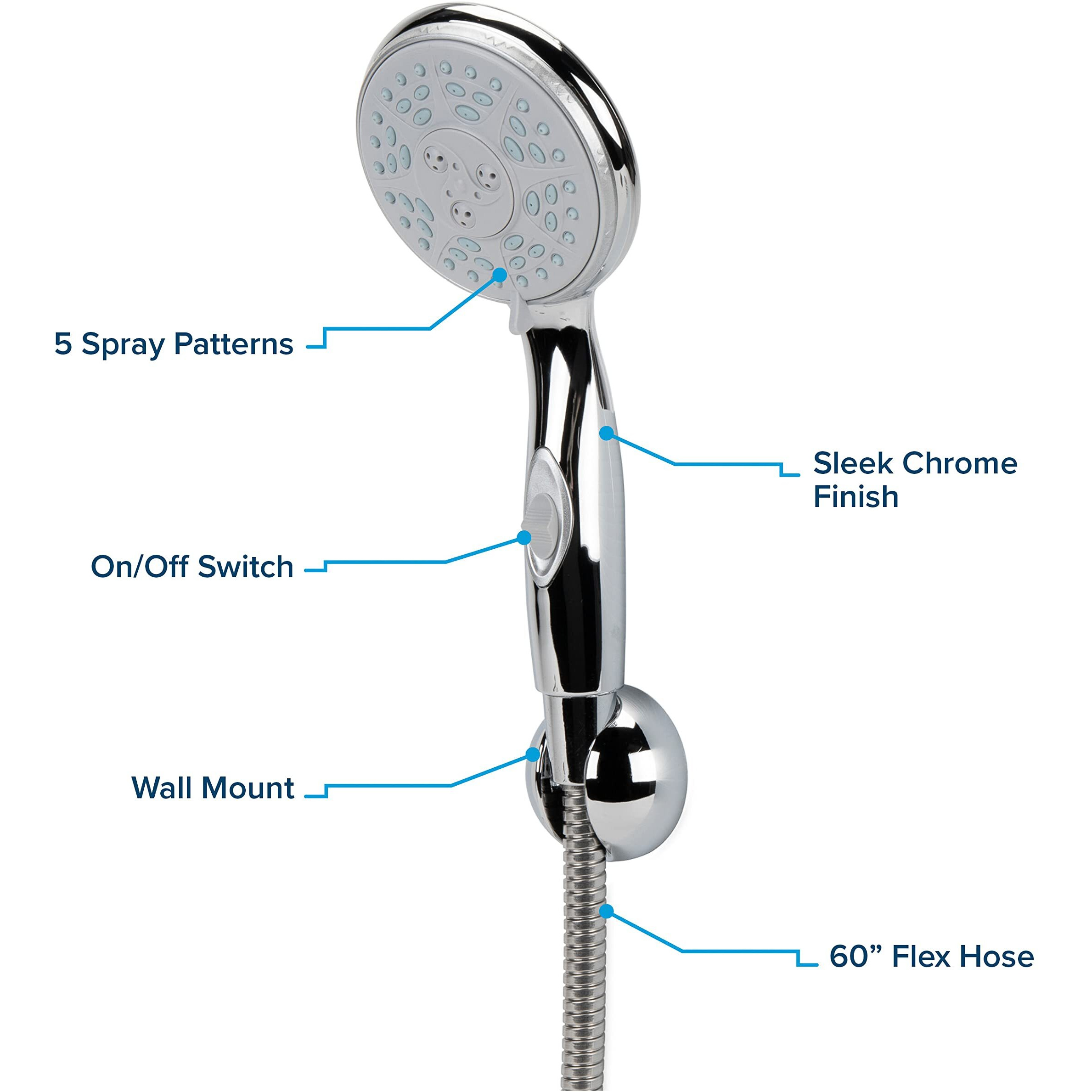 SHOWER HEAD KIT  CHROME