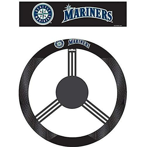 Seattle Mariners Steering Wheel Cover Mesh Style CO