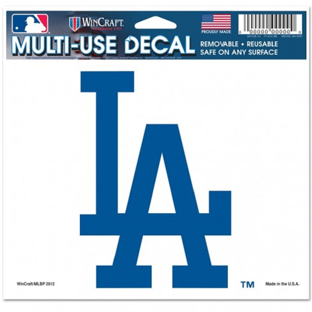 Los Angeles Dodgers Decal 5x6 Ultra Color