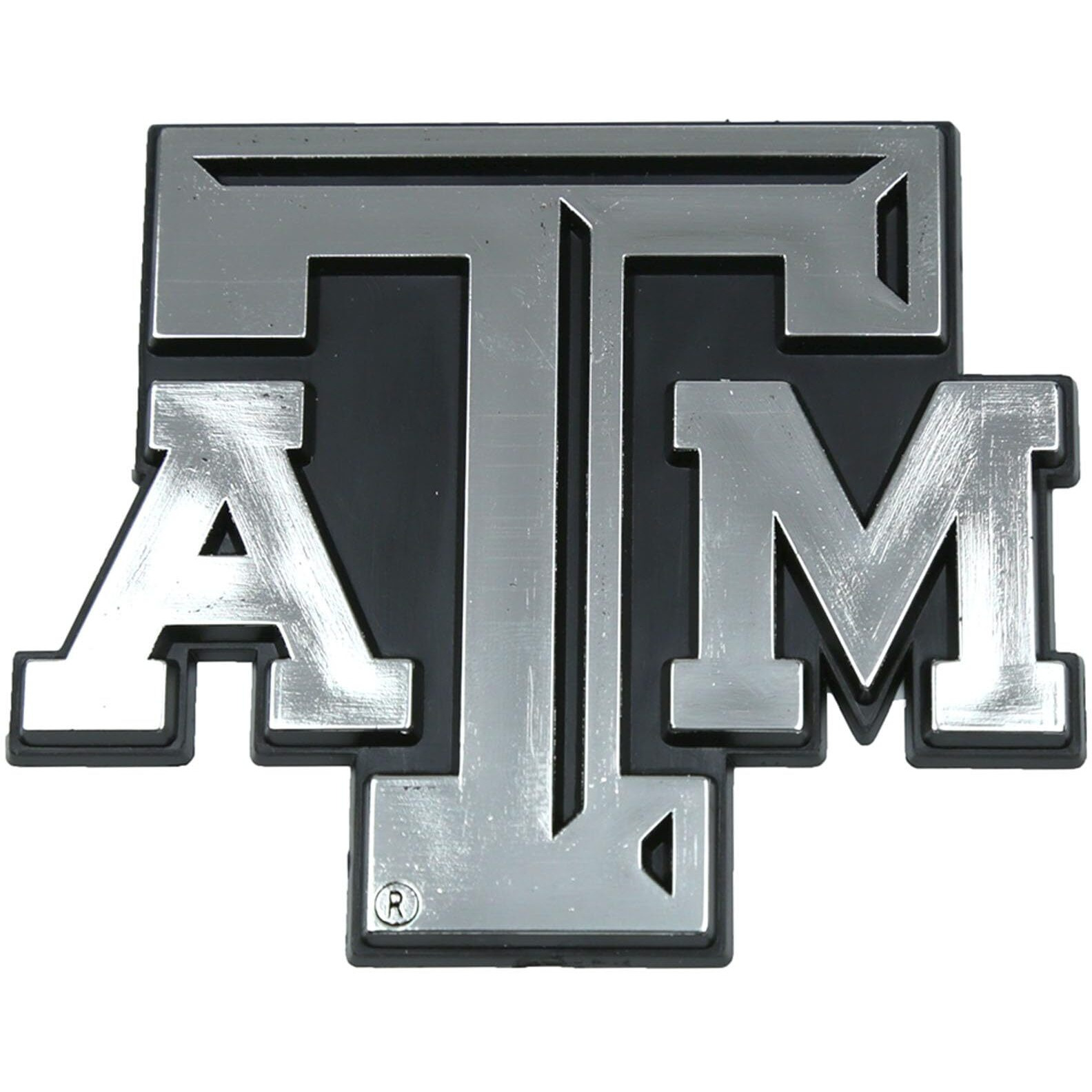 Texas A&M Aggies Auto Emblem - Silver