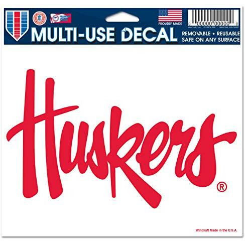 Nebraska Cornhuskers Decal 5x6 Ultra Color