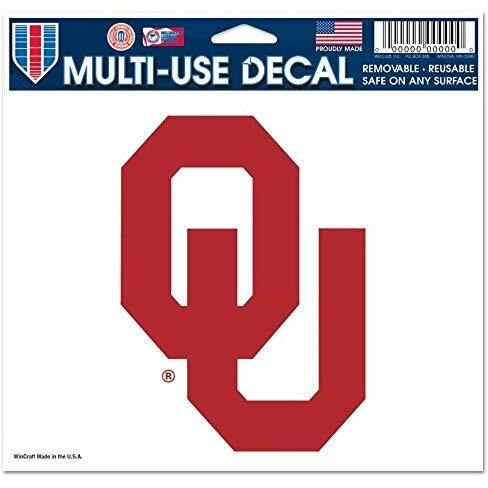 Oklahoma Sooners Decal 5x6 Ultra Color